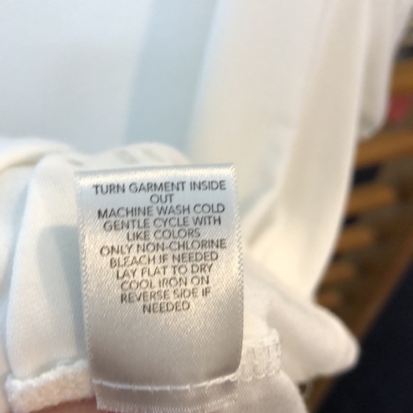 CJ Banks Metallic Embellished Off White Top 1X - Picture 6 of 6